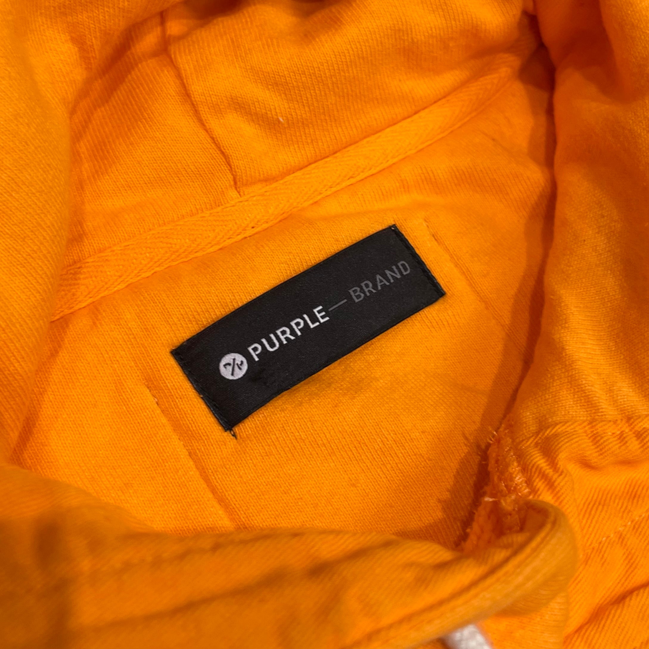 Purple Brand Paint Splatter Hoodie Orange