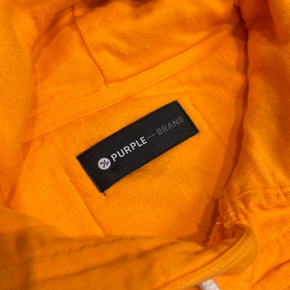 Purple Brand Paint Splatter Hoodie Orange