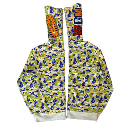 BAPE Store New Jersey Separate Shark Full Zip Hoodie Multicolor