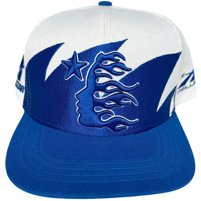 Hellstar Shark Teeth Snapback Off White/Royal Blue