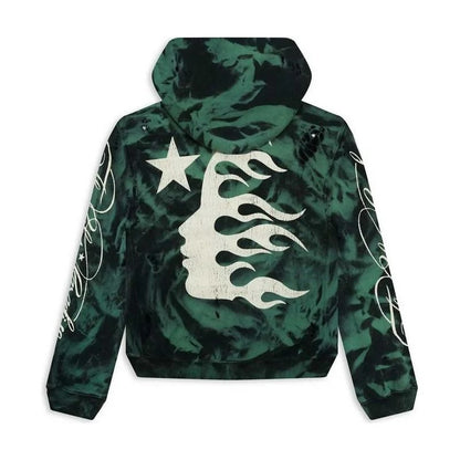Hellstar Marble Paradise Hoodie Green