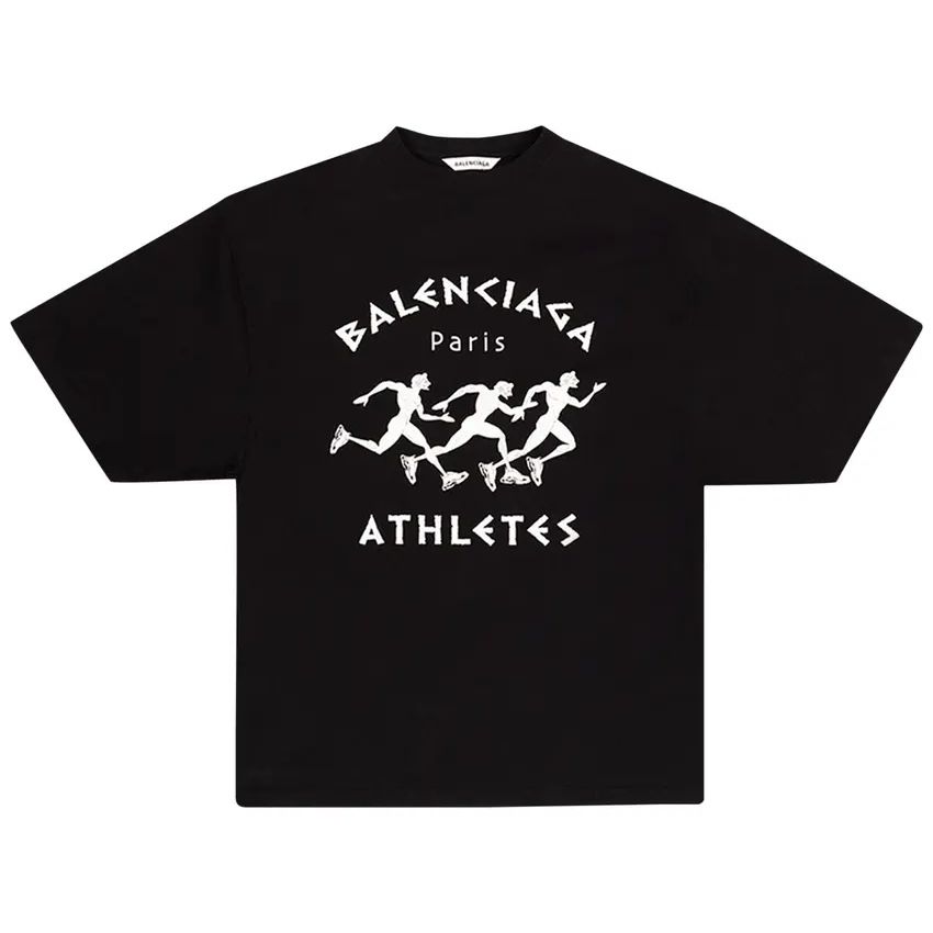 Balenciaga Athletes Oversized T-shirt Black