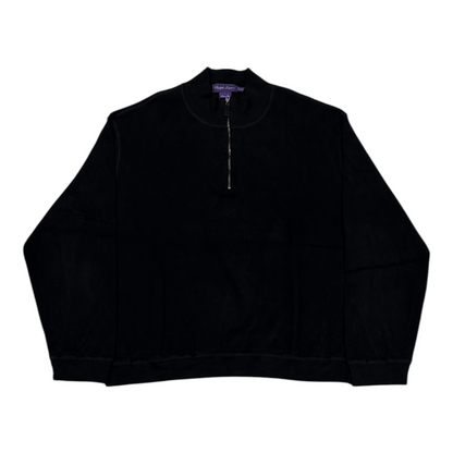 Ralph Lauren Purple Label Quarter Zip Black