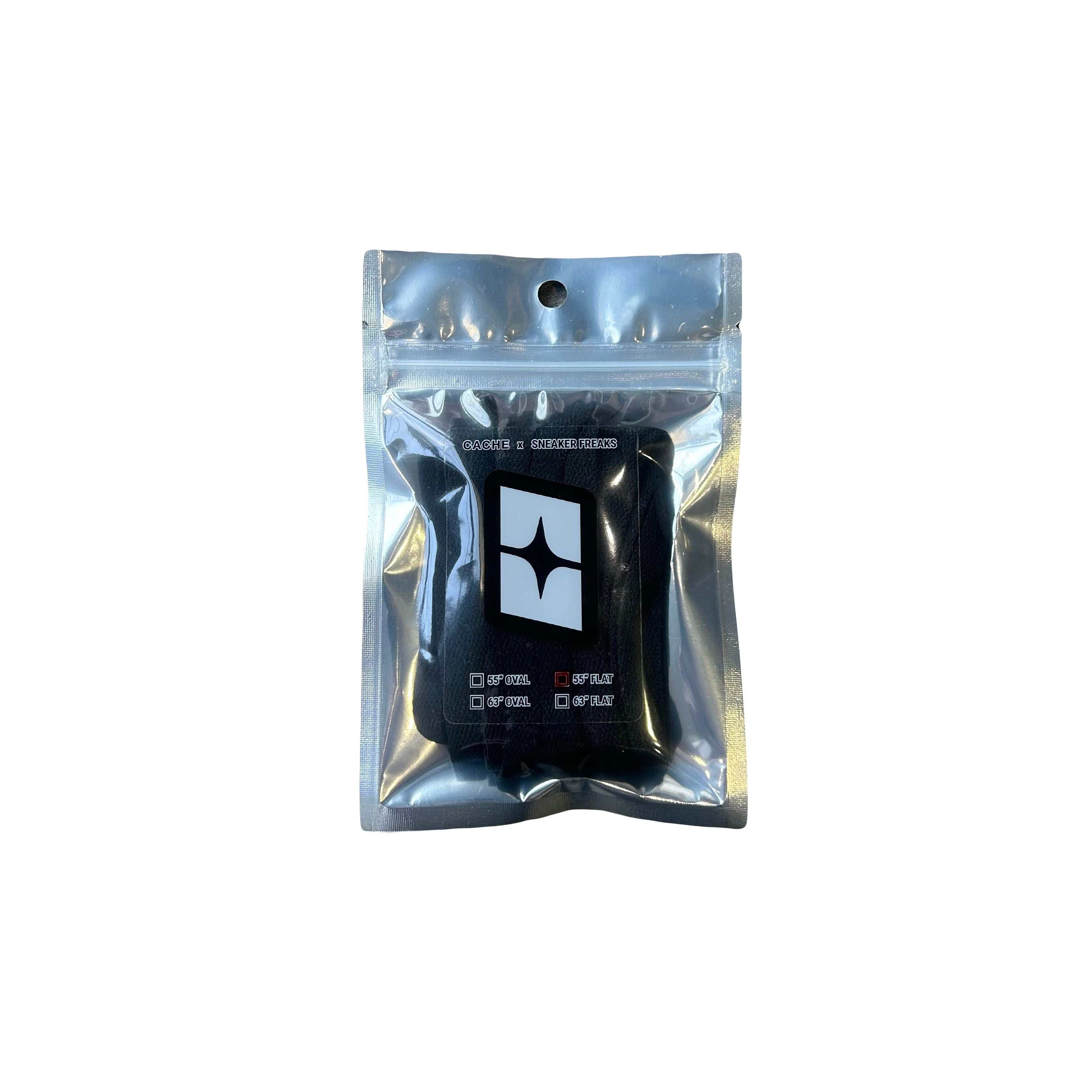 CACHE x Sneaker Freaks 9mm Flat Laces 55" Black