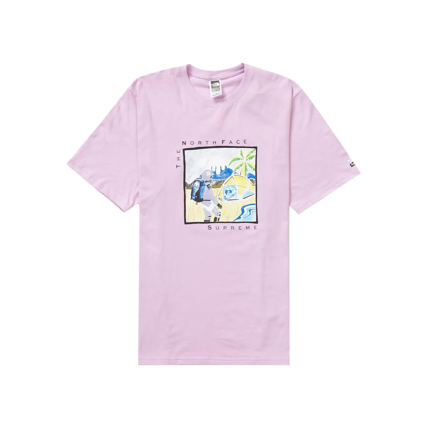 Supreme The North Face Sketch S/S Top Light Purple