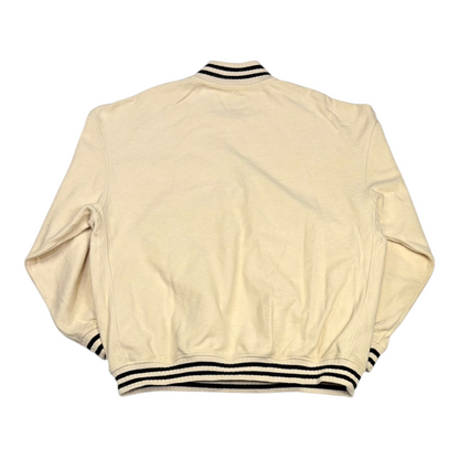 Rhude Quarter Zip Varsity Sweater Cream