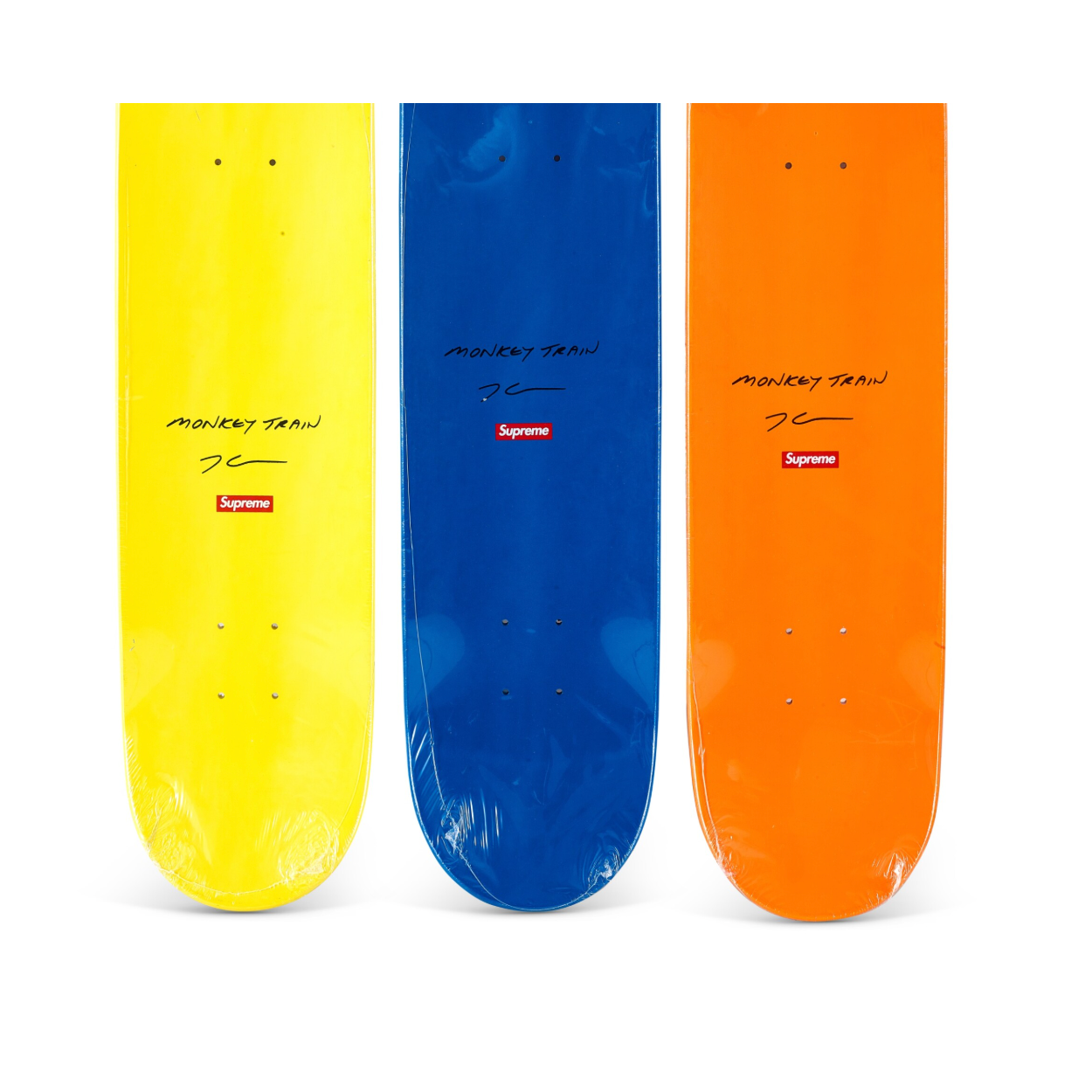 Supreme x Jeff Koons Monkey Train Skateboard (Set of 3)