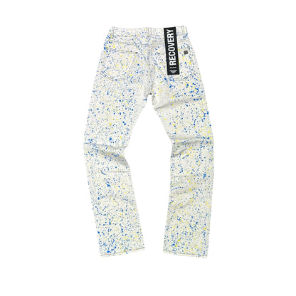 Palm Angels YB Painted Denim White