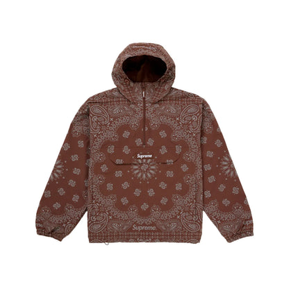 Supreme Reflective Bandana Anorak Brown