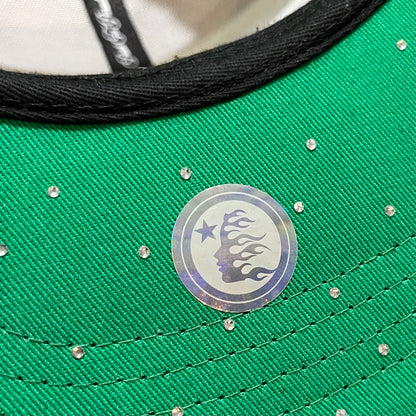 Hellstar Shark Teeth Snapback Off White/Royal Blue