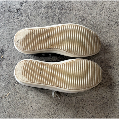 Rick Owens Low Leather Sneakers Black Milk