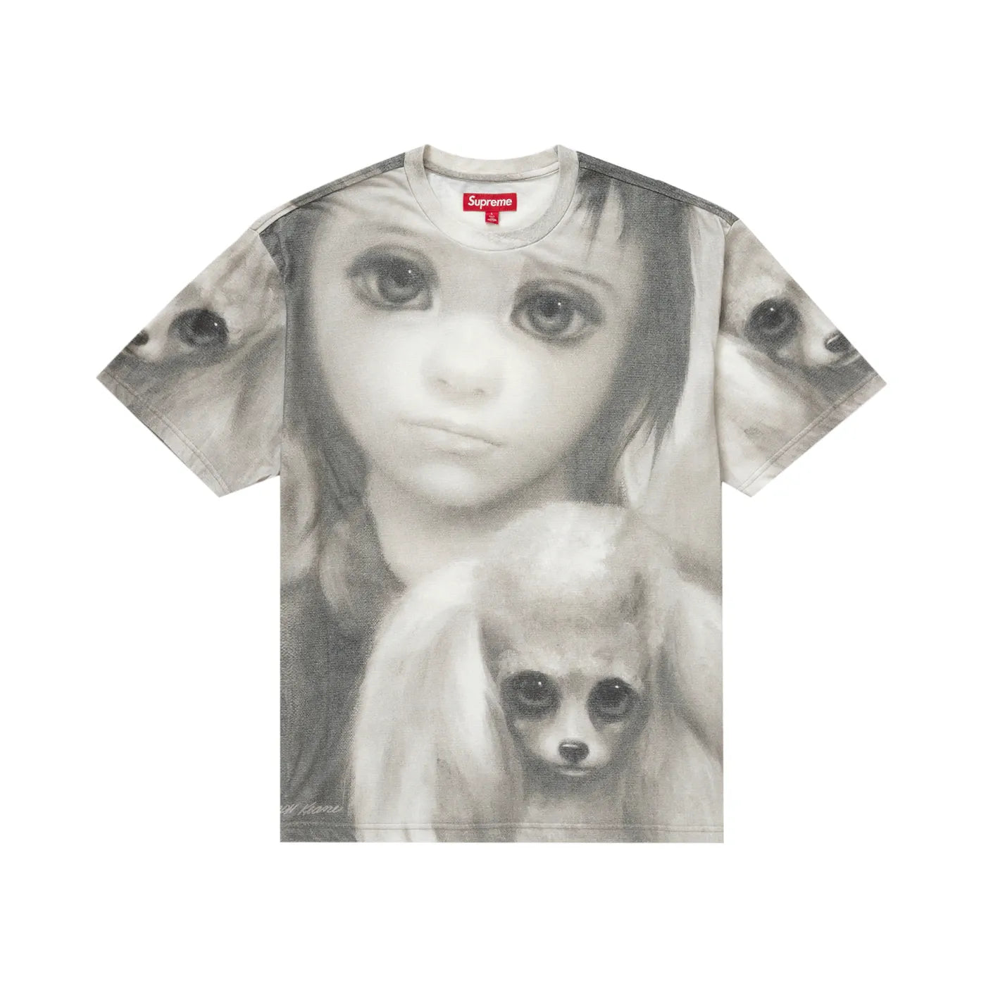 Supreme Margaret Keane Best Friends S/S Top Grey