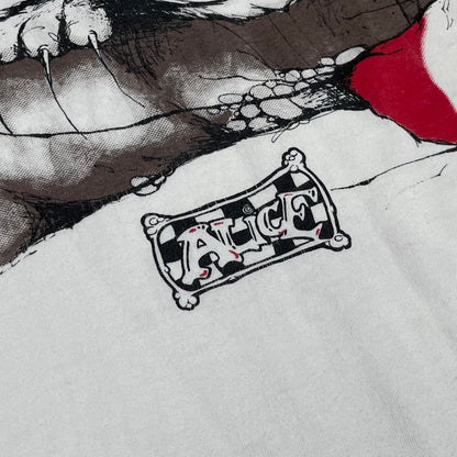 90's Alice in Wonderland Chesire Cat Tee White