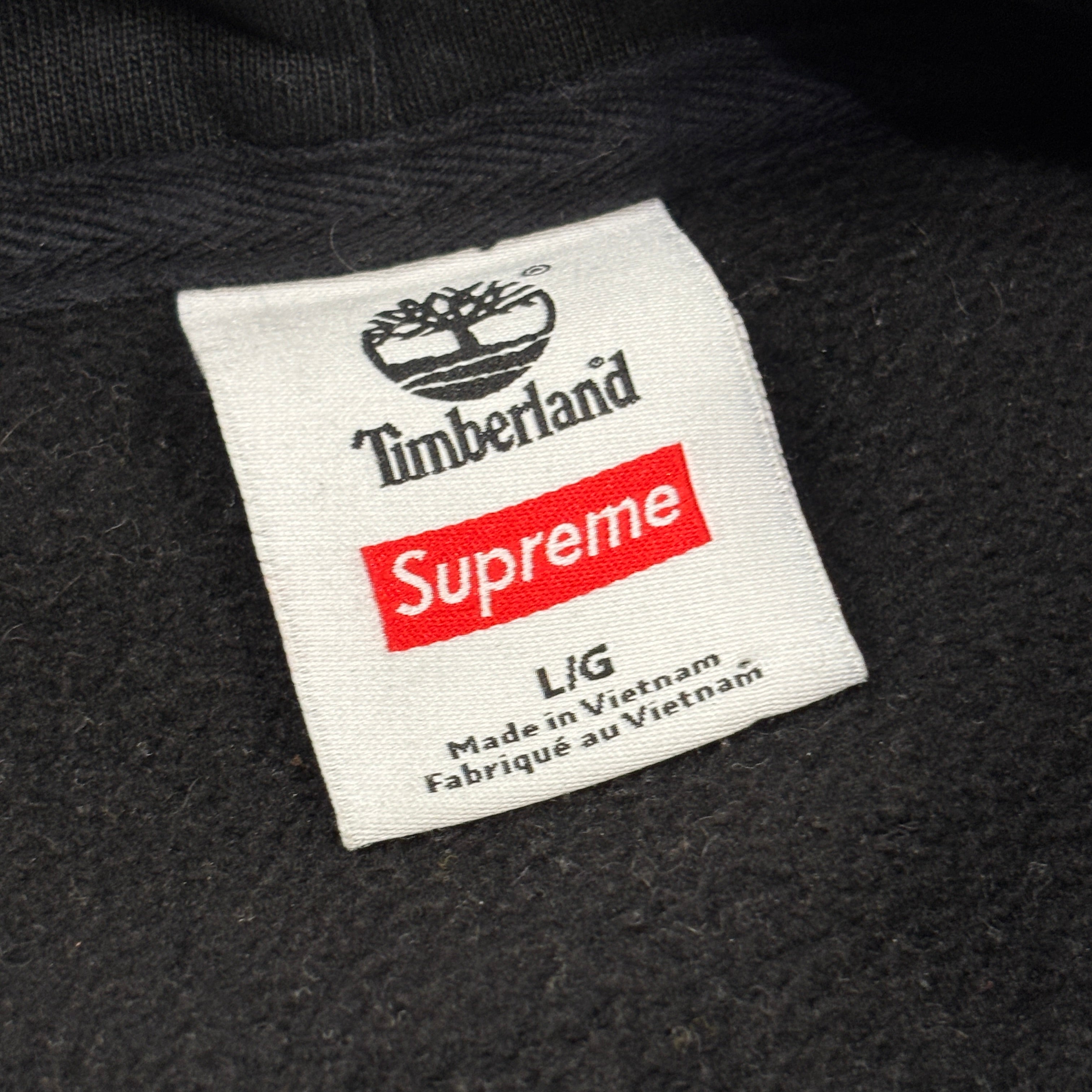 Supreme Timberland Hooded Sweatshirt (FW16) Black