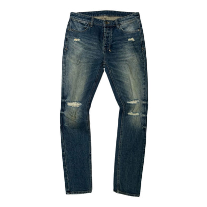 Ksubi Van Winkle Skinny Denim Jeans Trashed Wash