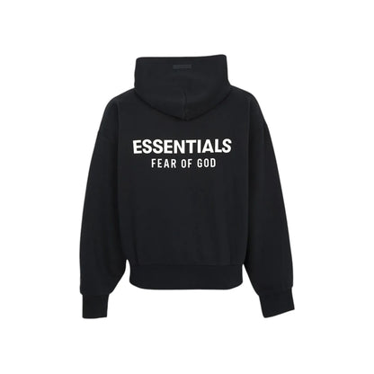 Fear of God Essentials Classic Hood Zip Up Sweatshirt Black
