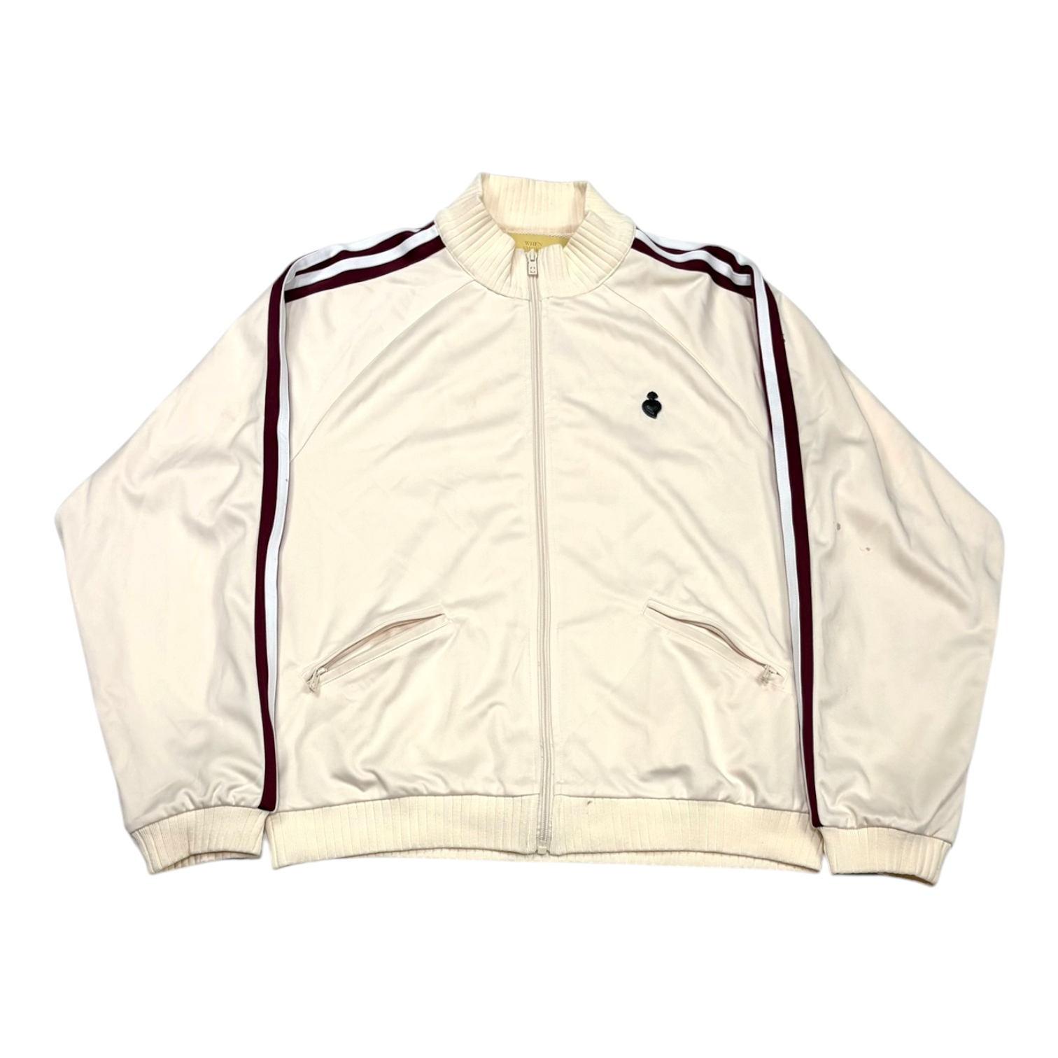 Whensmokeclears Heart Wear Track Jacket Cream