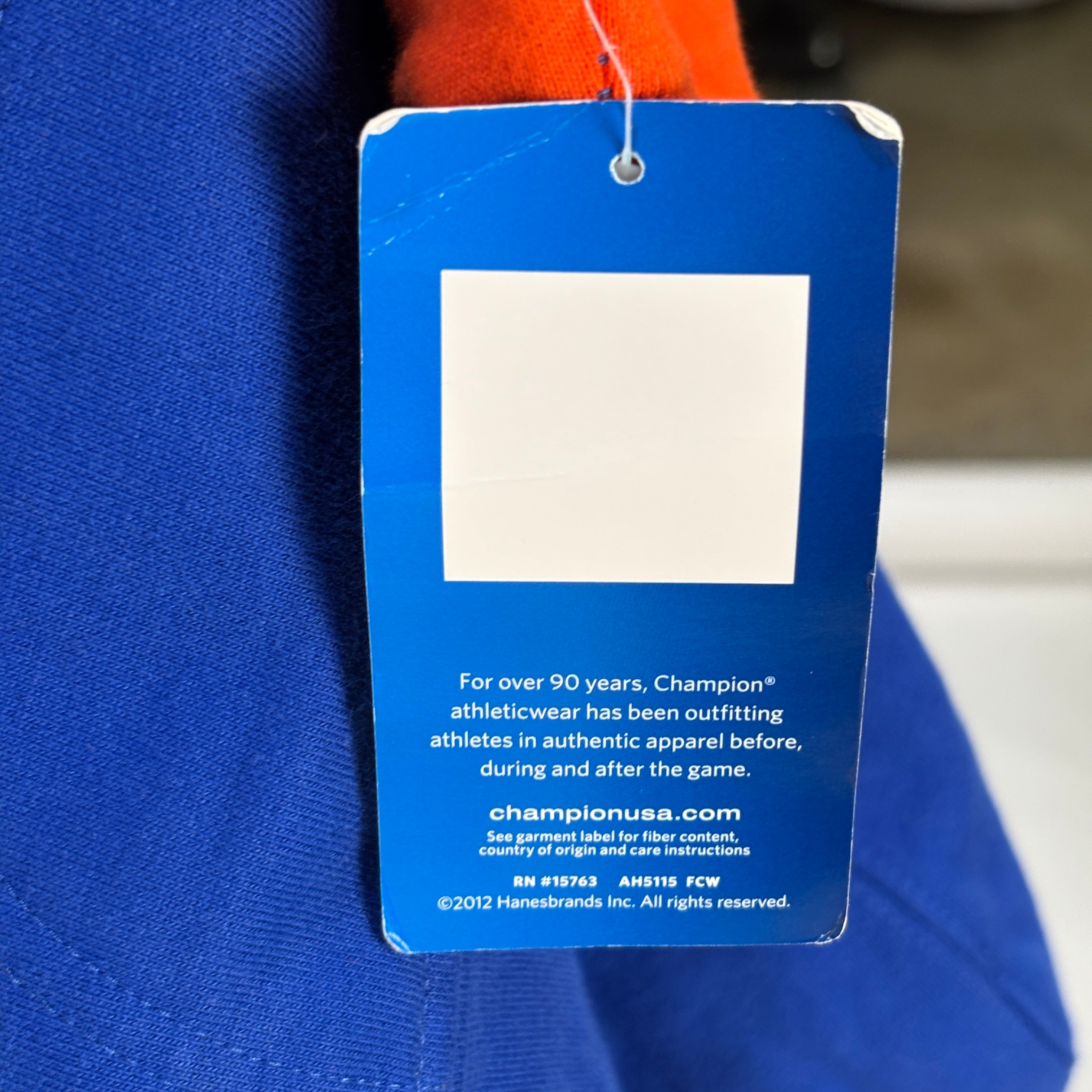 Supreme x Champion Striped Hooded Sweatshirt Blue/Orange