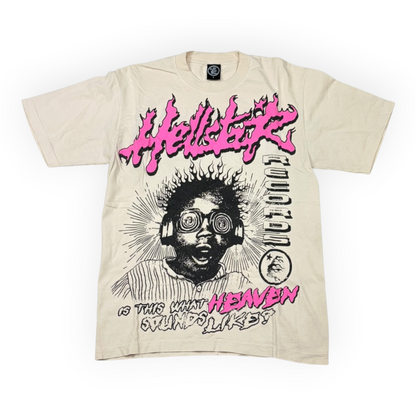 Hellstar Is This What Heaven Sounds Like T-shirt Cream