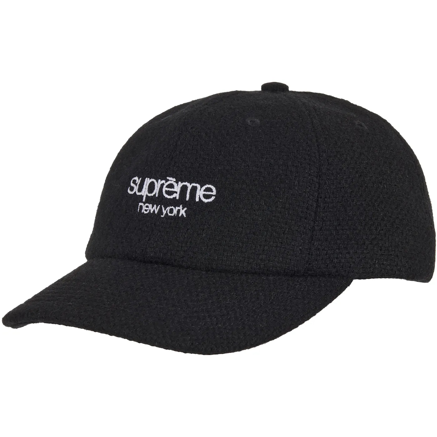 Supreme Harris Tweed 6-Panel Hat (FW25) Black