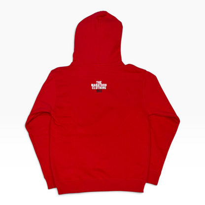 The Marathon Clothing Box Logo Hoodie Red