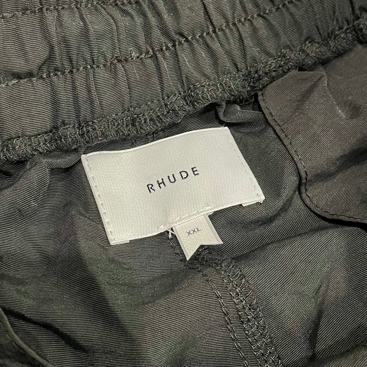 Rhude Star Piping Parachute Track Pants Black
