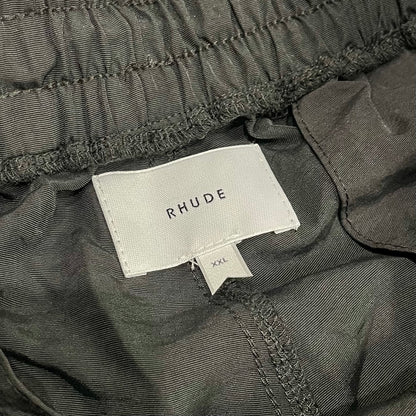 Rhude Star Piping Parachute Track Pants Black