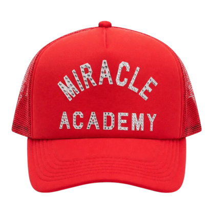 Nahmias Miracle Academy Foam Crystal Trucker Hat Cherry