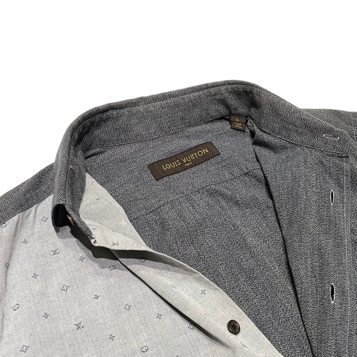 Louis Vuitton Cotton Monogram Shirt Grey