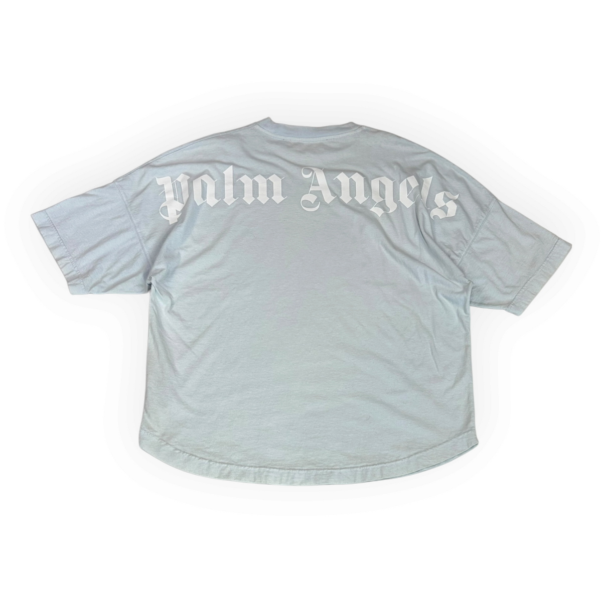 Palm Angels Classic Logo Over T-Shirt Light Blue/White