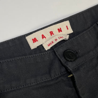 Marni Washed Chino Shorts Black