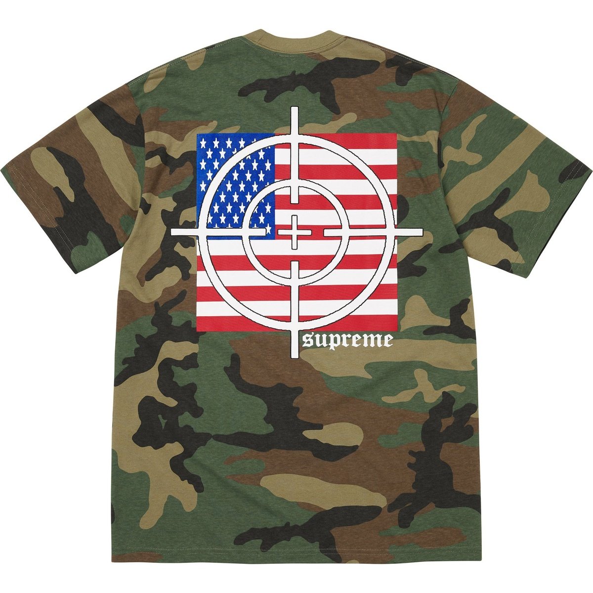 Supreme Target Tee Woodland Camo