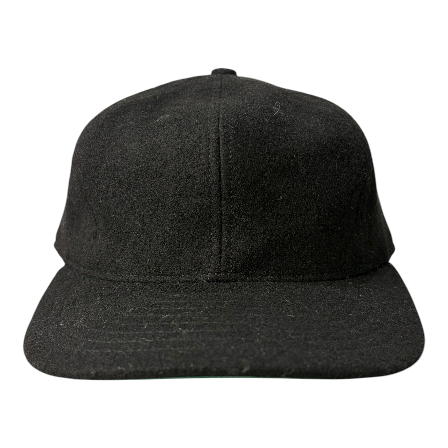Ebbets Field Wool Fitted Ball Cap Black