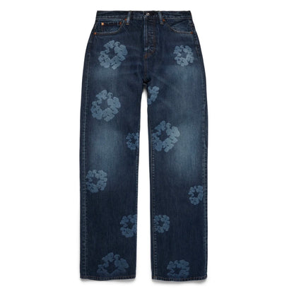 Denim Tears Baggy Laser Cotton Wreath Denim Pant Dark Wash