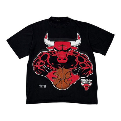 96' Chicago Bulls Record Breakin' Title Takin' Tee Black