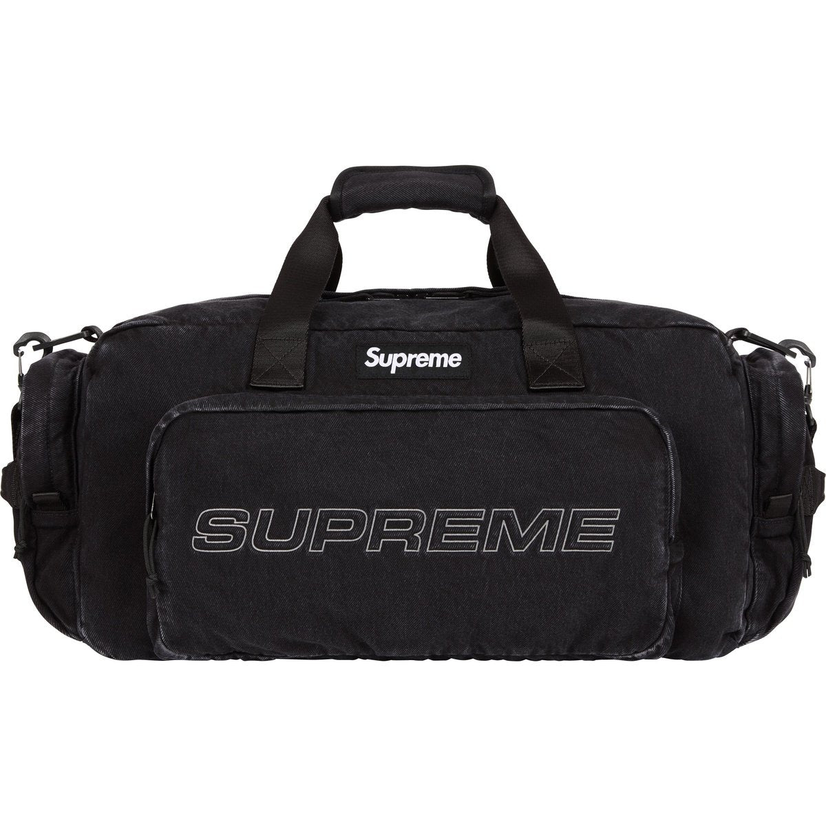Supreme Denim Duffle Bag Black