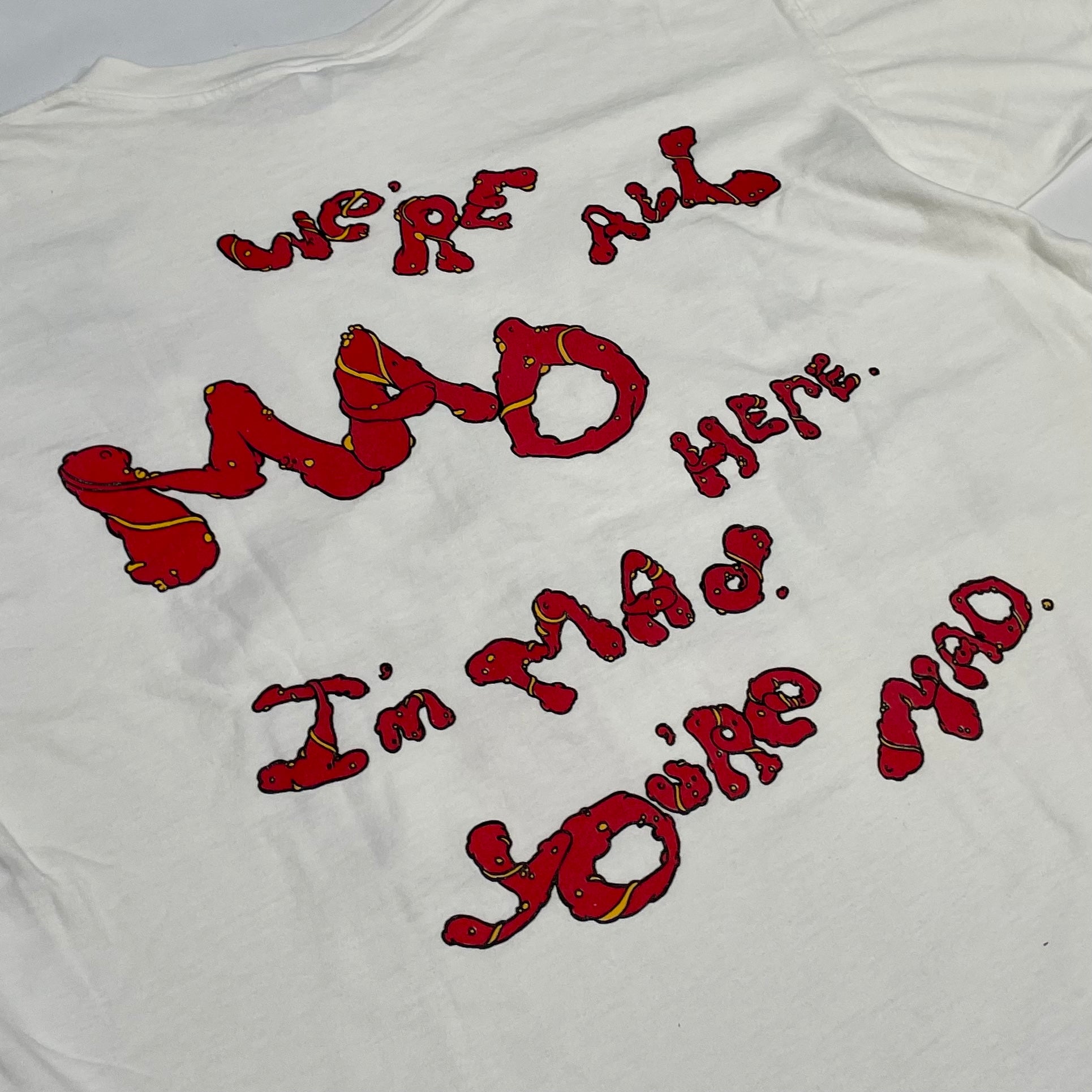 90's Alice in Wonderland Chesire Cat Tee White
