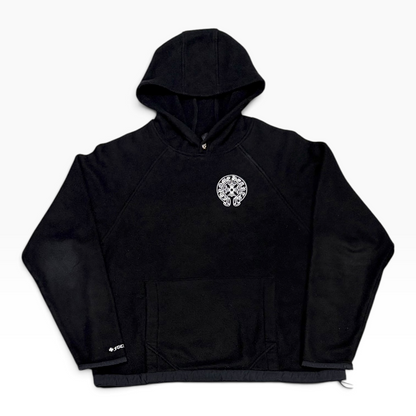 Chrome Hearts Horseshoe Logo Fleece Hoodie Black