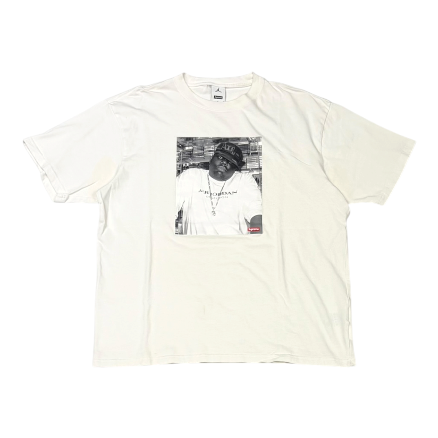 Supreme Jordan Biggie S/S Top White
