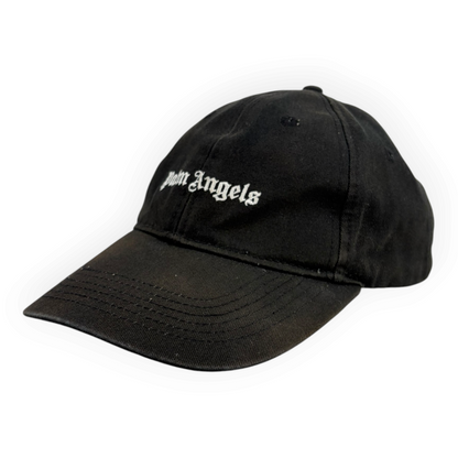 Palm Angels Logo Embroidered Baseball Cap Black