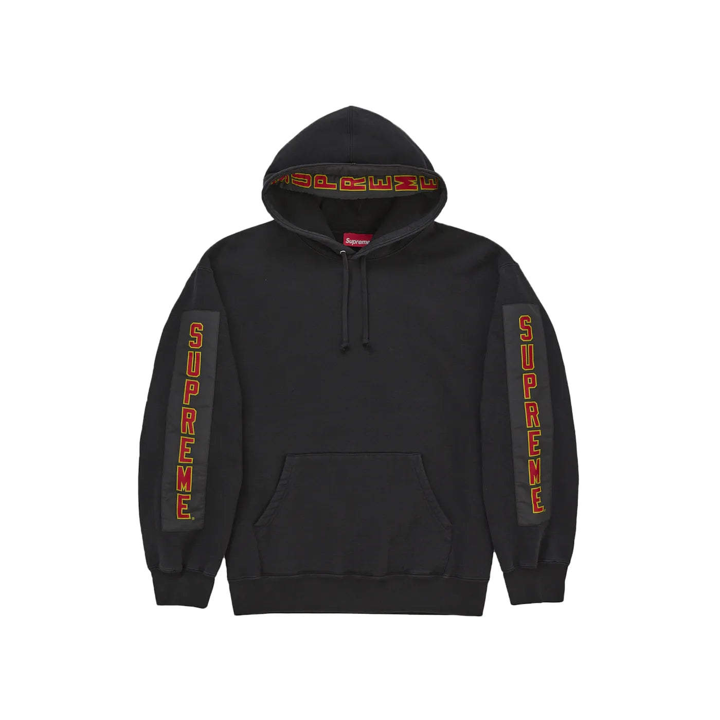 Supreme Woven Patches Hooded Sweatshirt Black