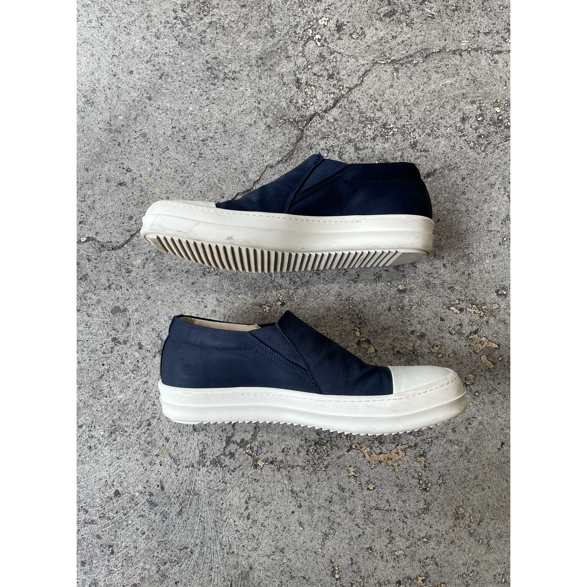 Rick Owens Drkshdw Canvas Slip-On Sneakers Black