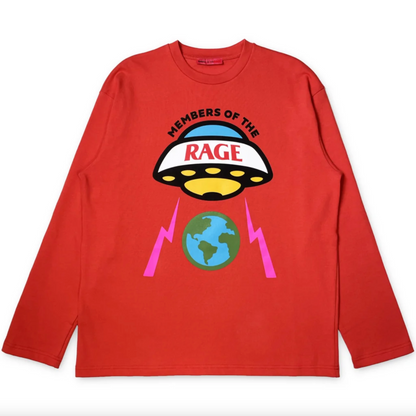 Members of The Rage Logo Long Sleeve Infrared