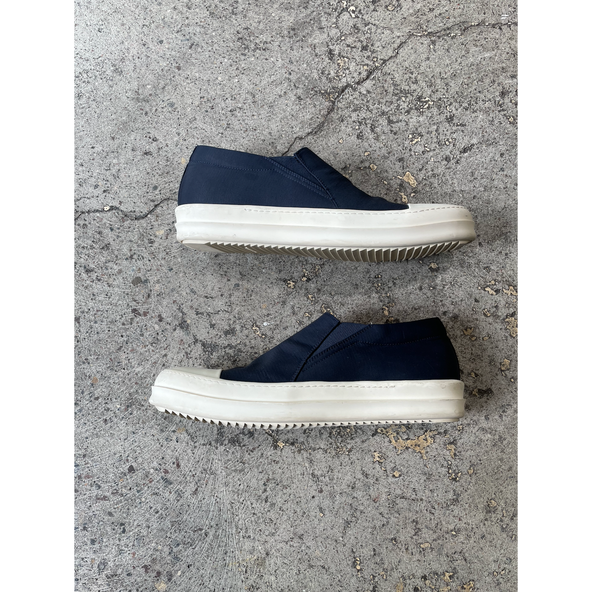 Rick Owens Drkshdw Canvas Slip-On Sneakers Black