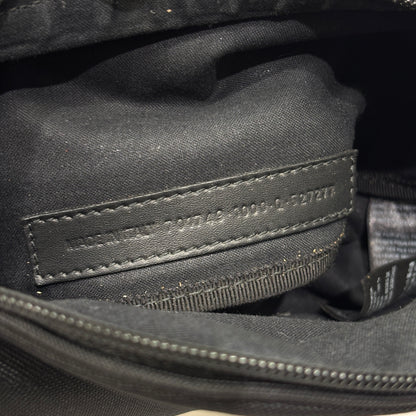 Balenciaga Explorer Sporty B Logo Embroidered Beltpack Medium Black