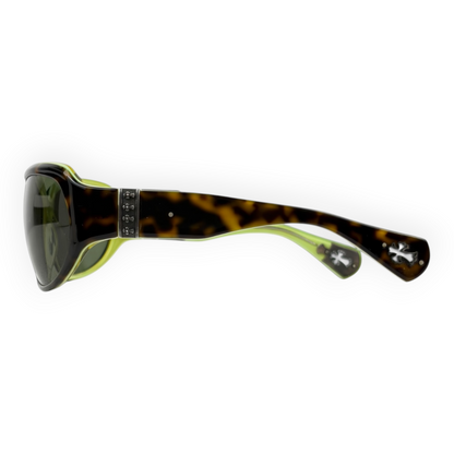 Chrome Hearts Cream Sunglasses Tortoise/Neon