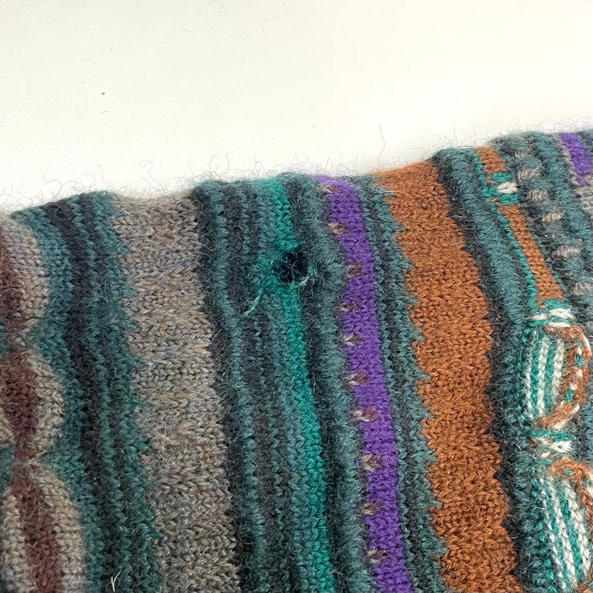 90's Coogi 3D Knit Sweater Multicolor