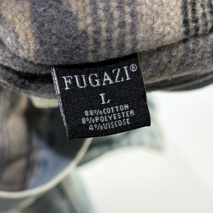 Fugazi Chain Splatter Denim Jacket Light Washed