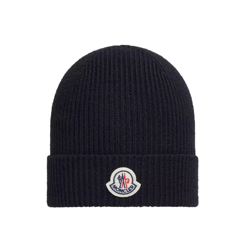 Moncler Wool Beanie Black