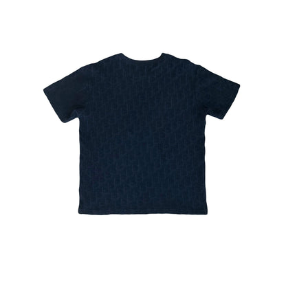 Dior Oblique Relaxed Fit Terry Shirt Navy